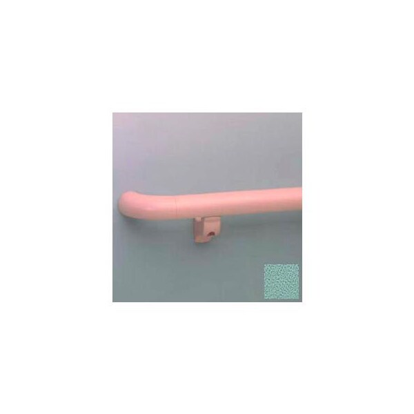 Pawling Round Handrail, 1-1/2" Grip, Aluminum Retainer, 12' Long, Sage Green BR-1200-12-371 - main